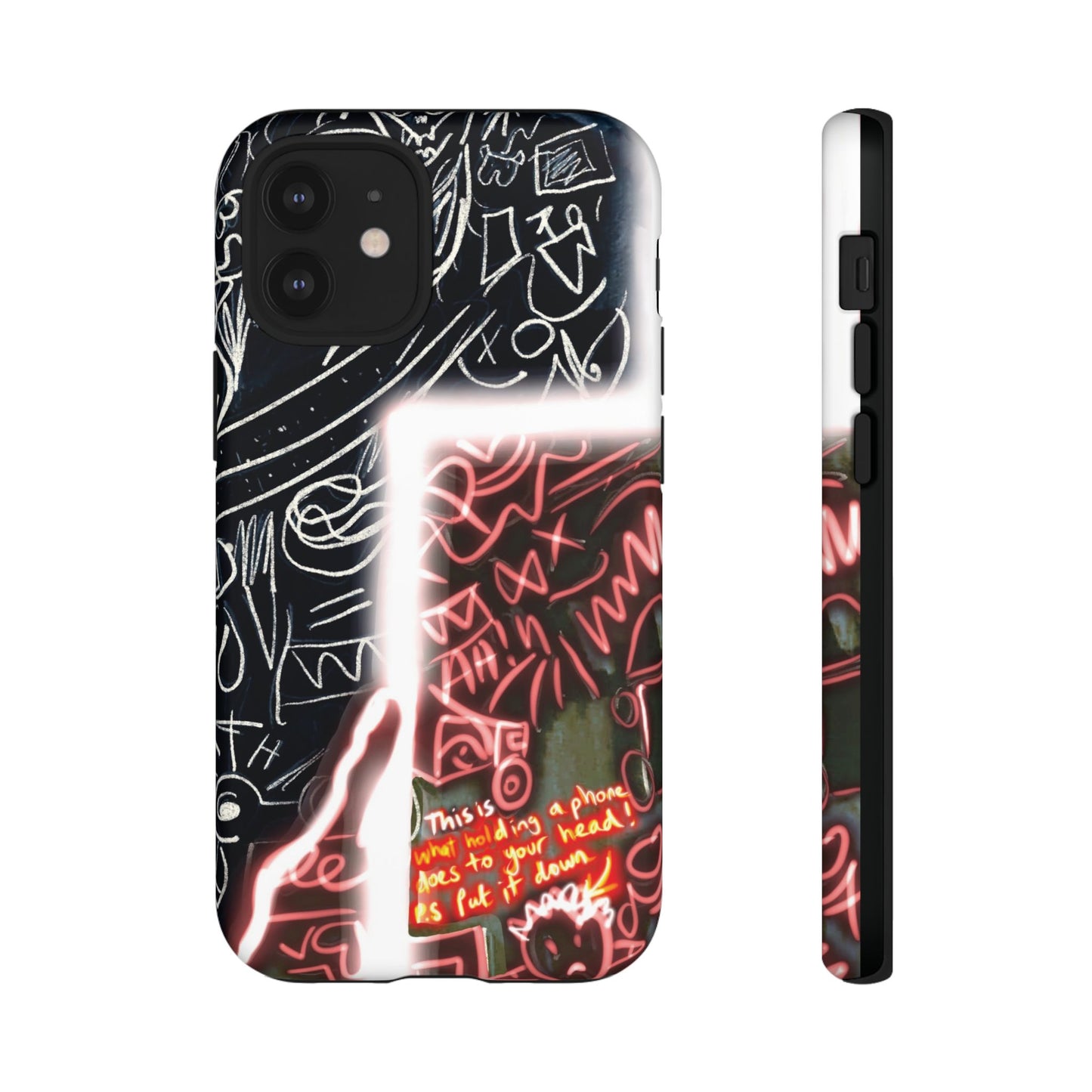 Artistic Phone Case - Unique Design with Quote