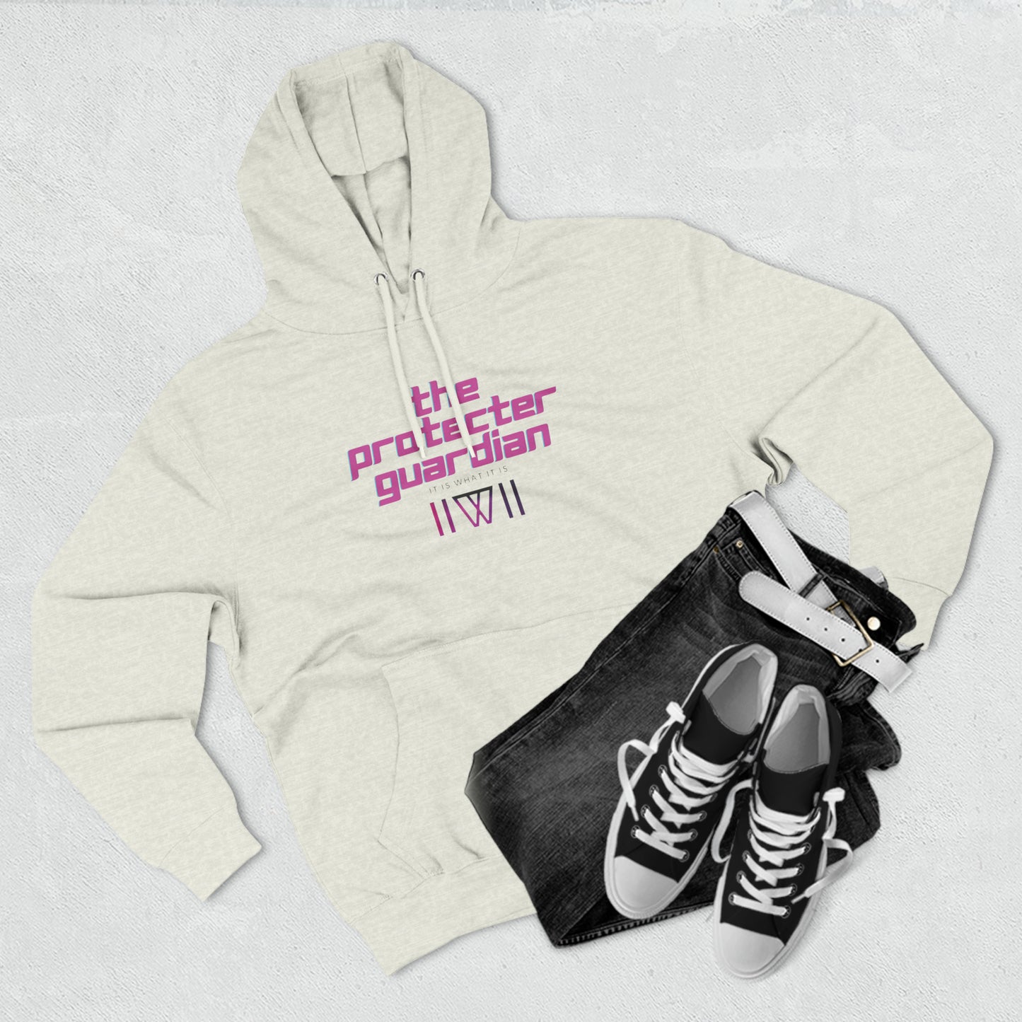 Hoody "Inter-dimensional, crumble bunnies" This is The Protector Guardian,  Unisex Premium Pullover Hoodie