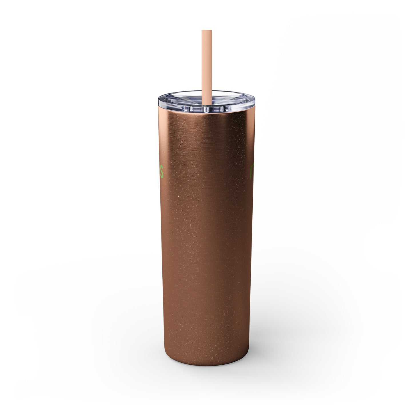 Water Bottle Flask Tumbler - IIWII Skinny Tumbler with Straw, 20oz