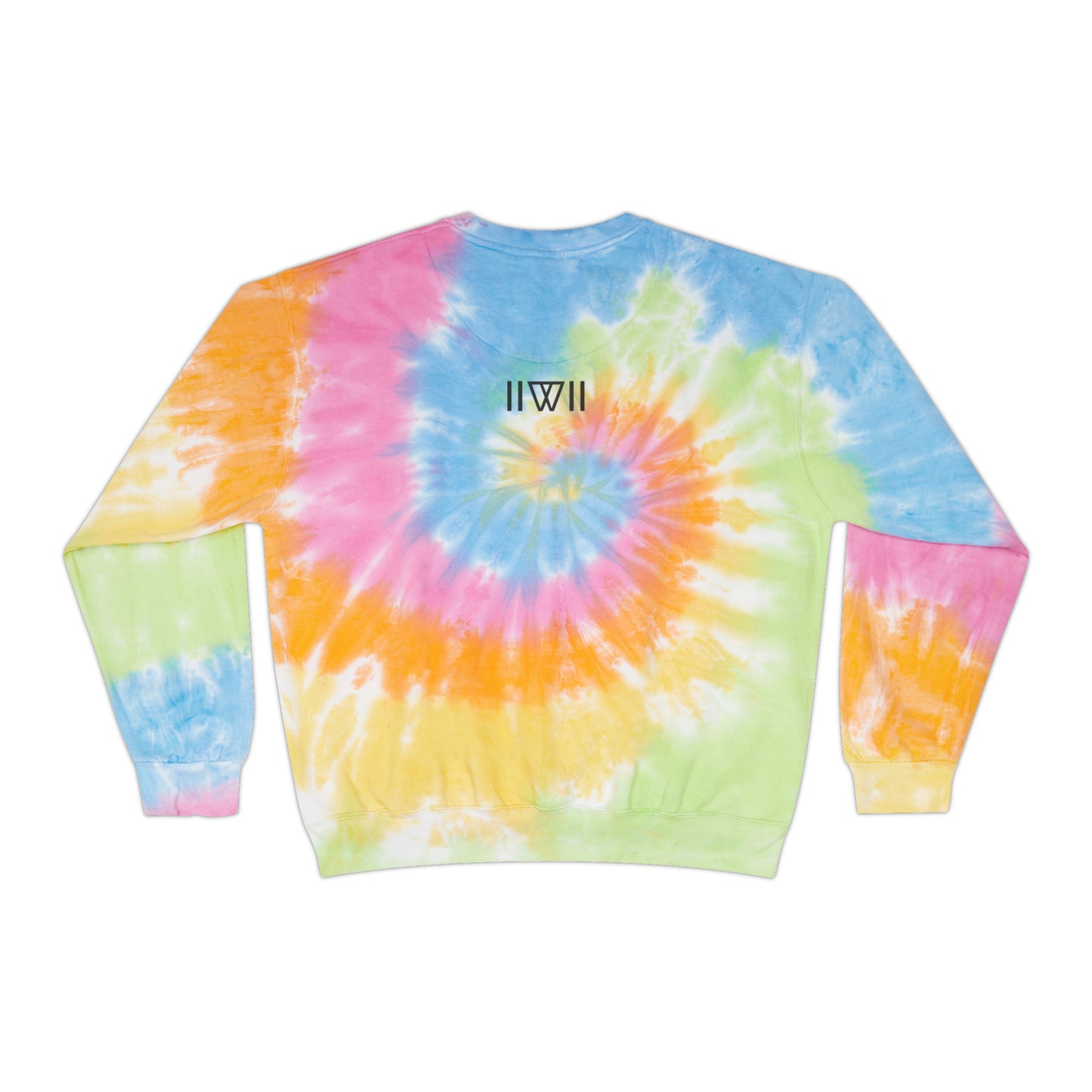 Sweatshirt Jumper Pullover - IIWII logo - Unisex Tie-Dye Sweatshirt