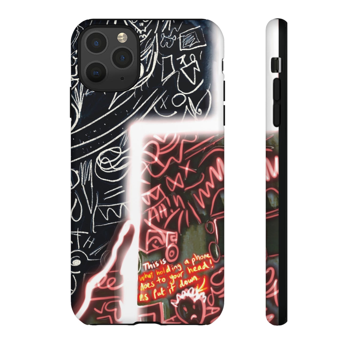 Artistic Phone Case - Unique Design with Quote