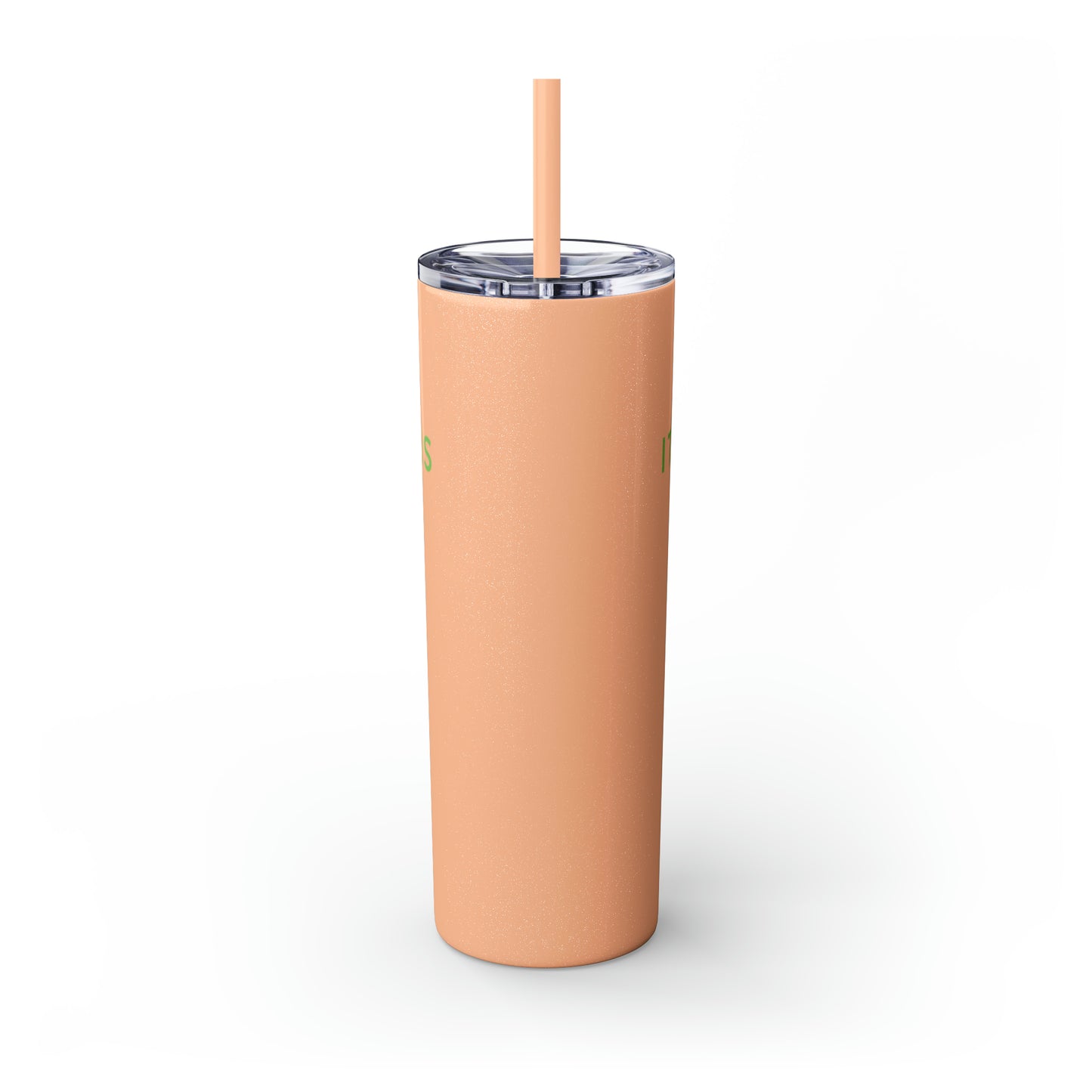 Water Bottle Flask Tumbler - IIWII Skinny Tumbler with Straw, 20oz
