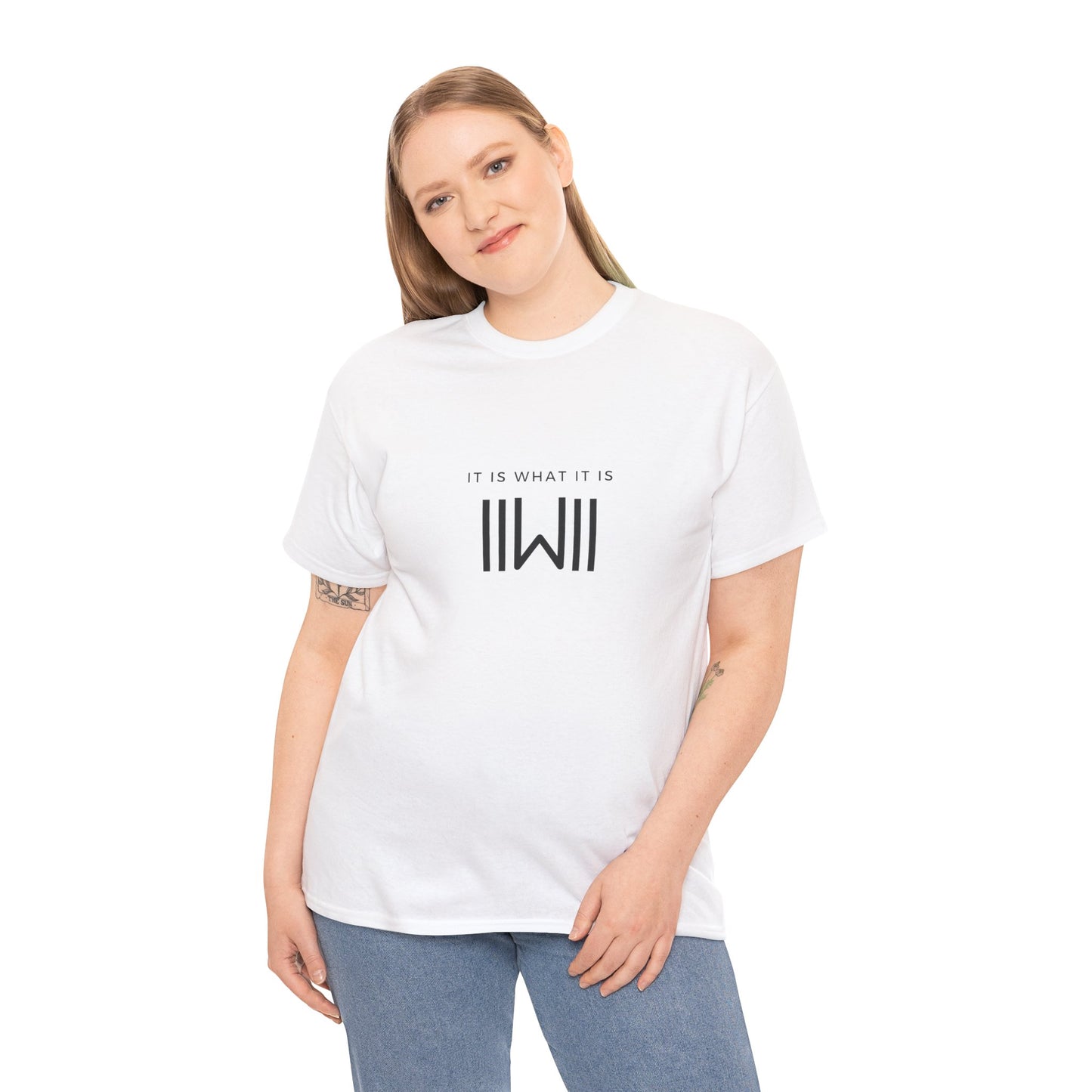 T-Shirt - IIWII "It Is What It Is" logo - Unisex Heavy Cotton Tee Shirt