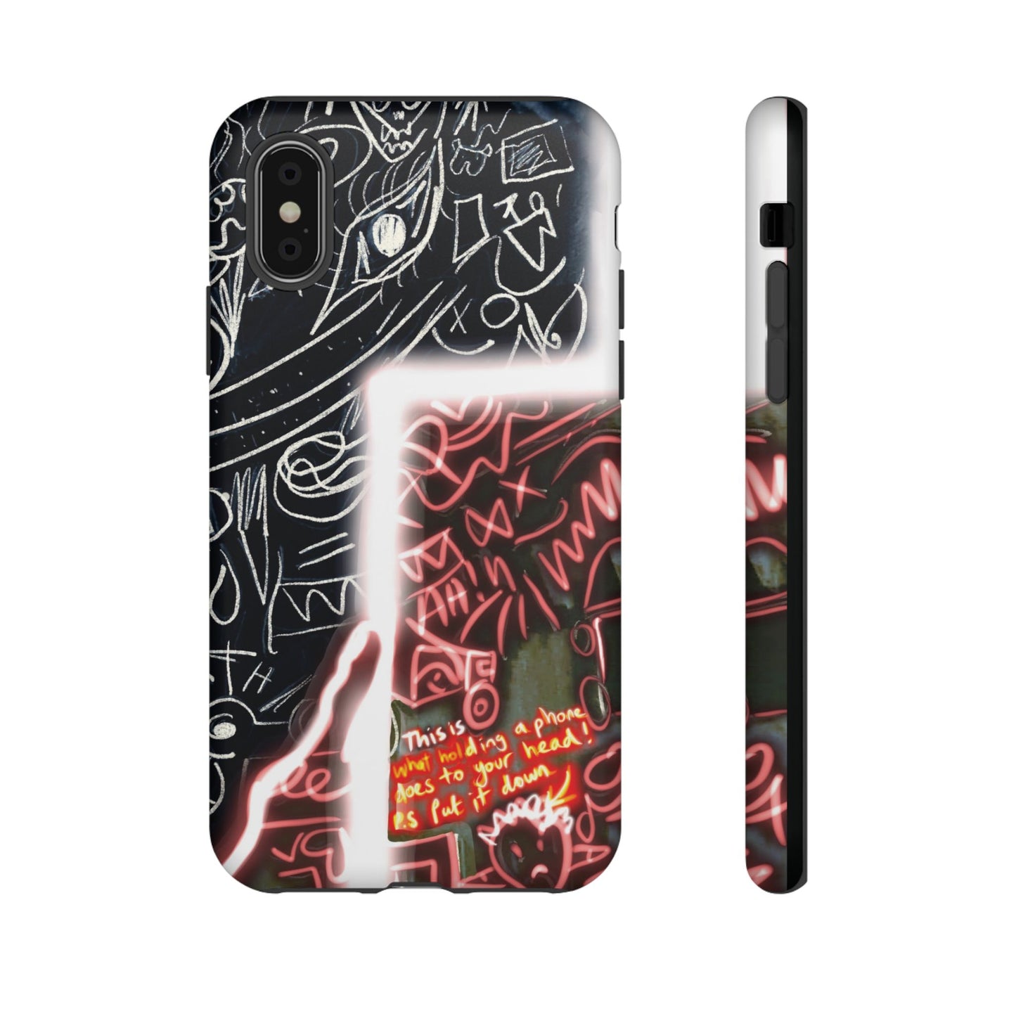 Artistic Phone Case - Unique Design with Quote