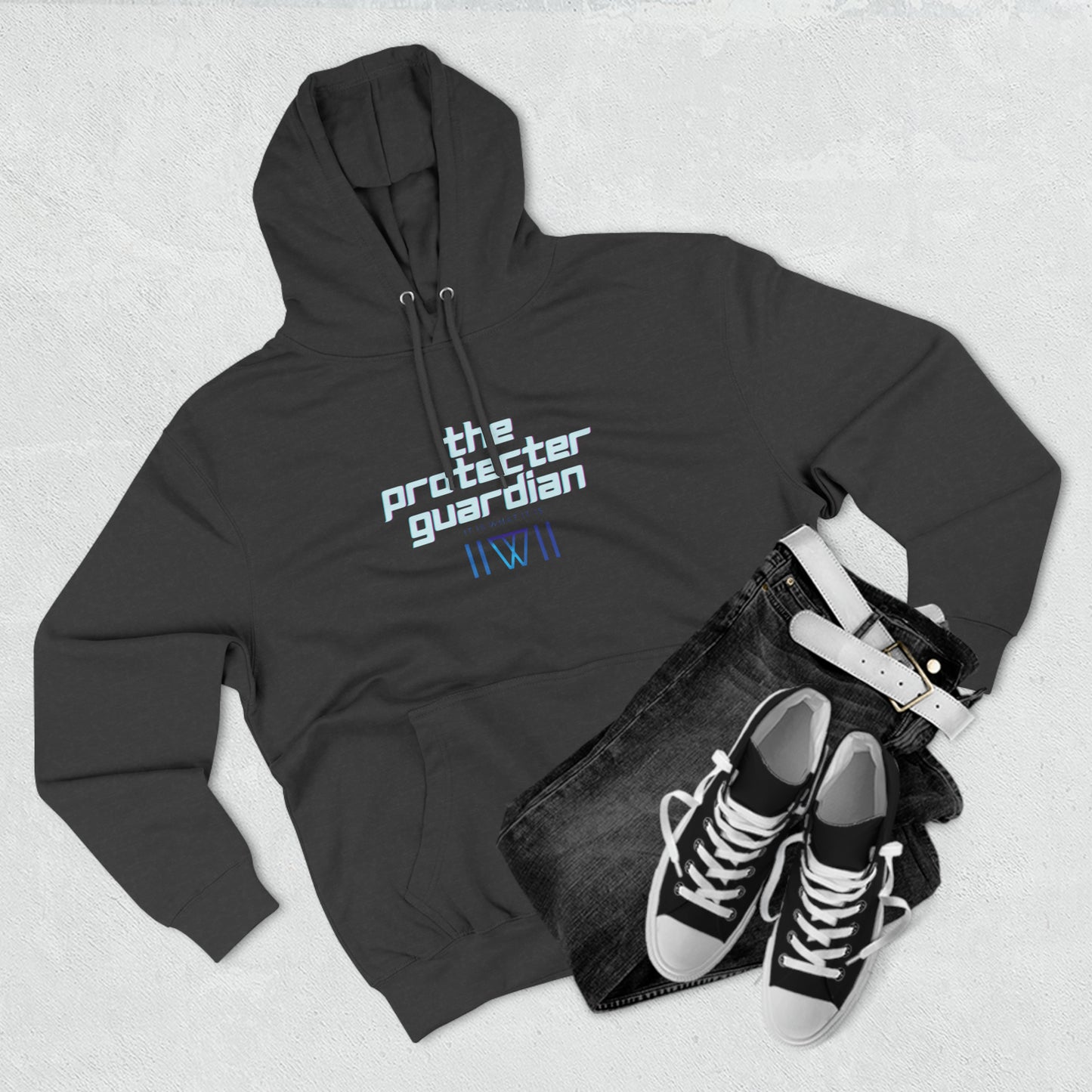 Hoody "Inter-dimensional, crumble bunnies" This is The Protector Guardian,  Unisex Premium Pullover Hoodie