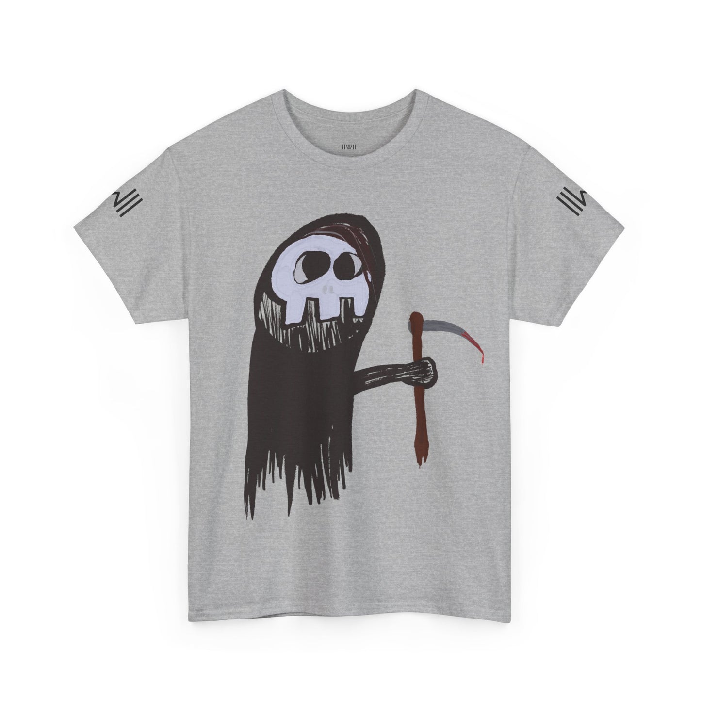 Brian the Grim Reaper Heavy Cotton Graphic Tee - Edgy Casual Wear