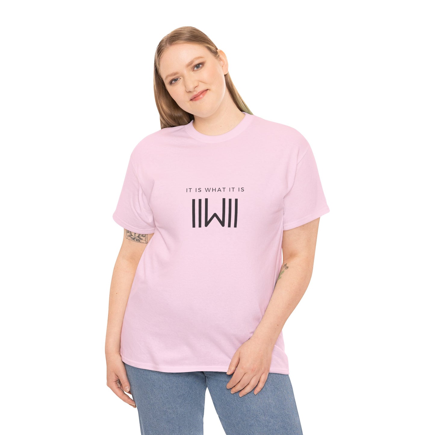 T-Shirt - IIWII "It Is What It Is" logo - Unisex Heavy Cotton Tee Shirt