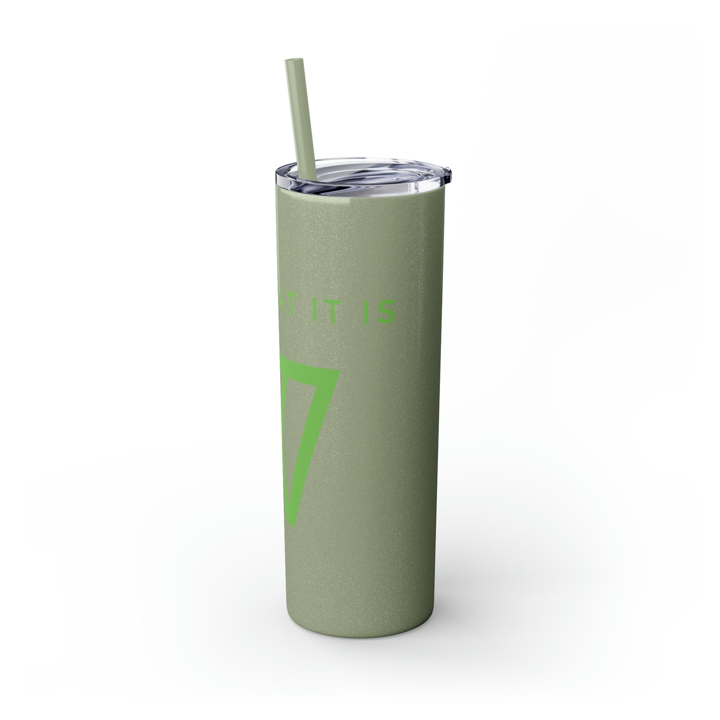 Water Bottle Flask Tumbler - IIWII Skinny Tumbler with Straw, 20oz