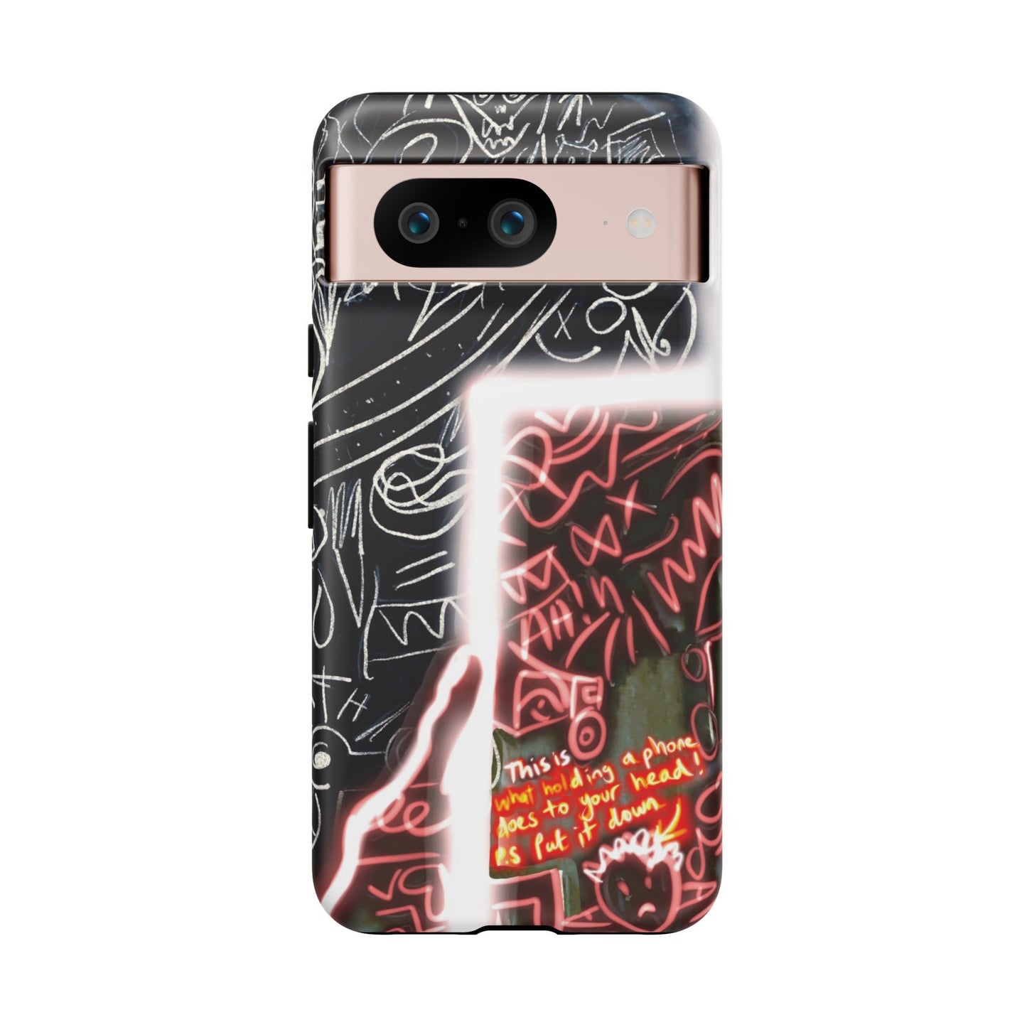 Artistic Phone Case - Unique Design with Quote
