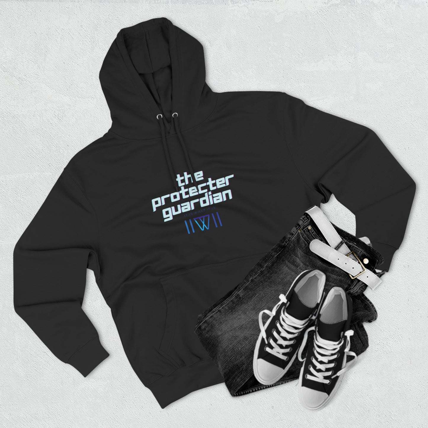 Hoody "Inter-dimensional, crumble bunnies" This is The Protector Guardian,  Unisex Premium Pullover Hoodie