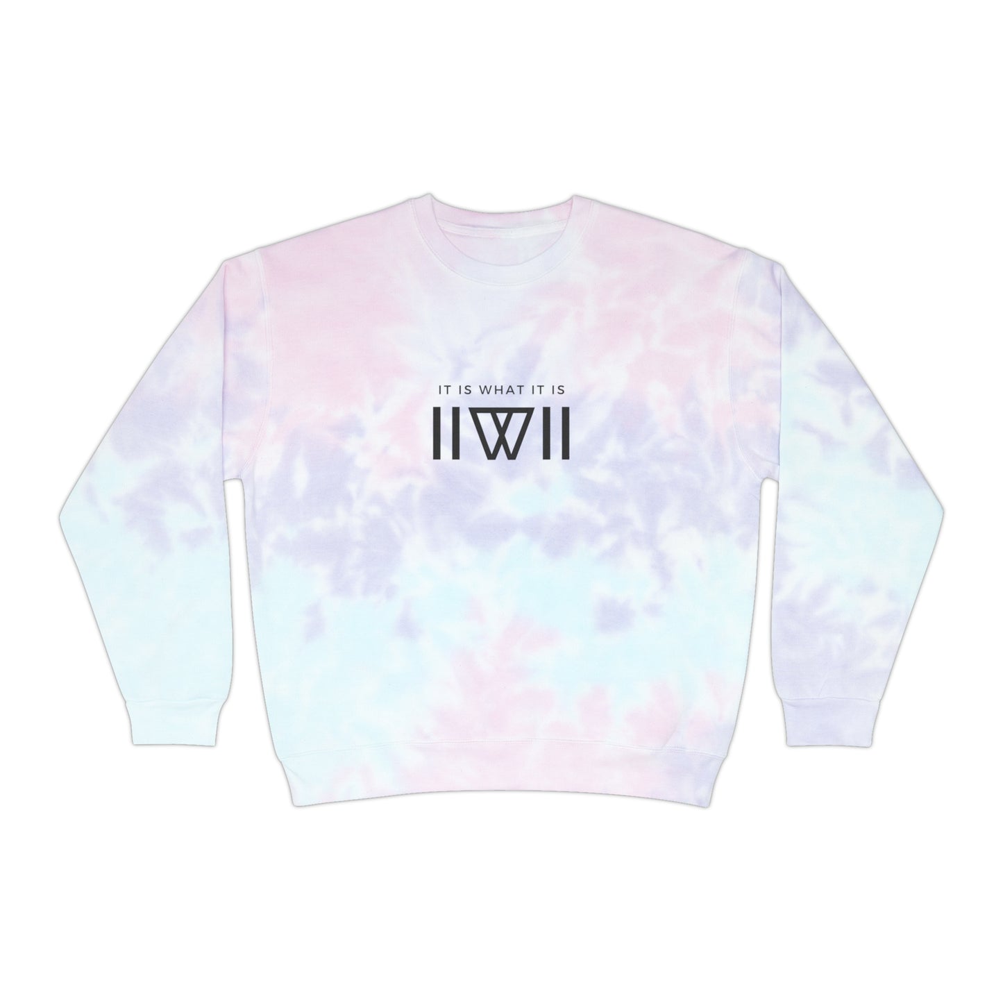 Sweatshirt Jumper Pullover - IIWII logo - Unisex Tie-Dye Sweatshirt