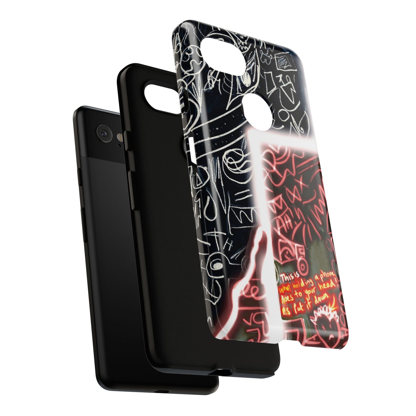Artistic Phone Case - Unique Design with Quote