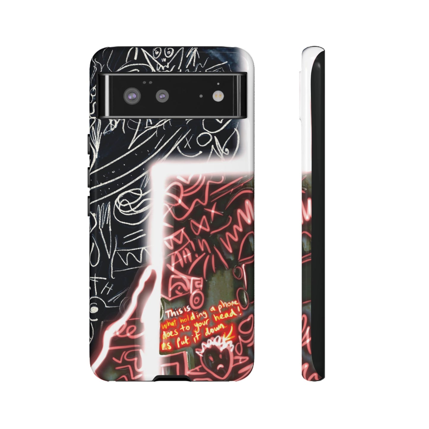 Artistic Phone Case - Unique Design with Quote