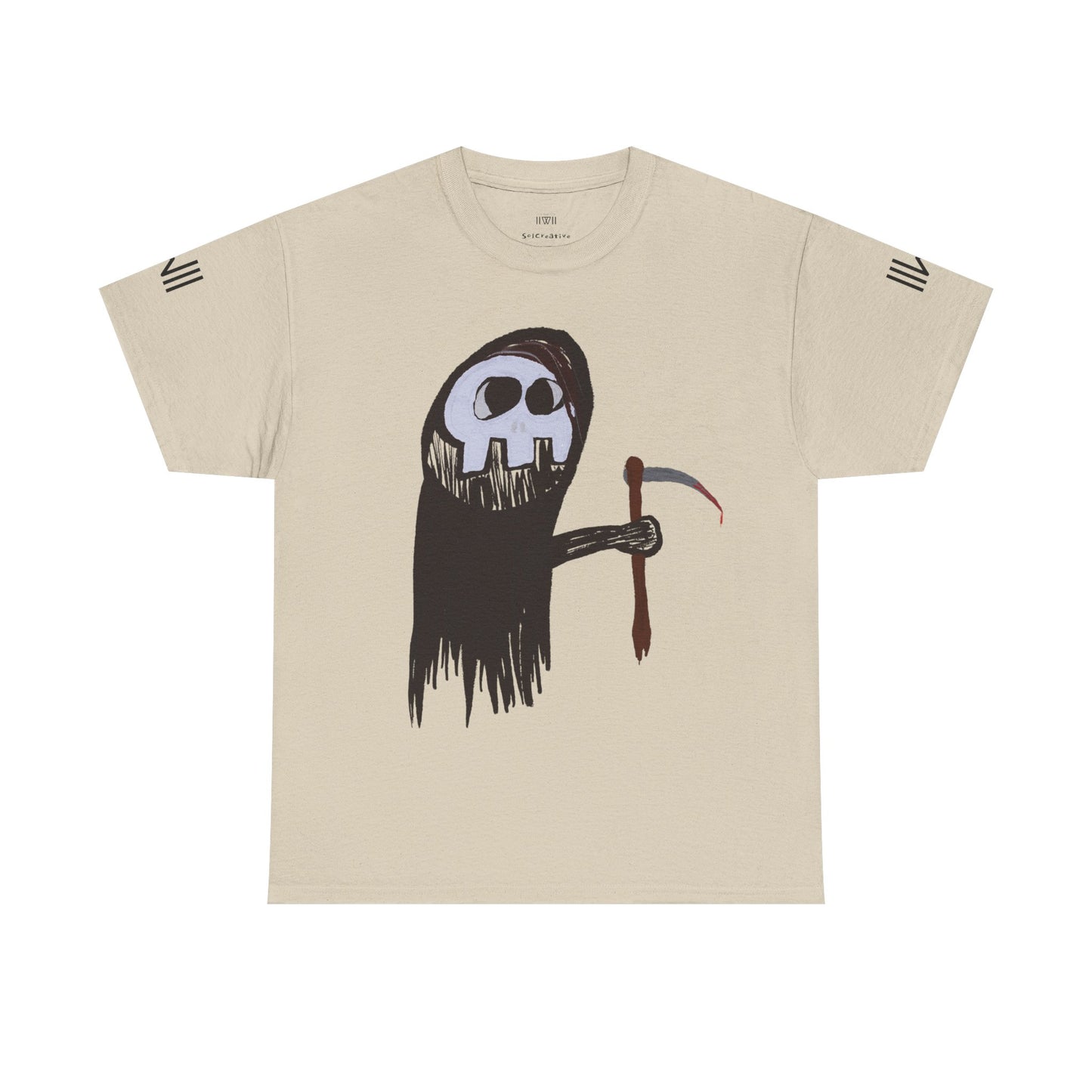 Brian the Grim Reaper Heavy Cotton Graphic Tee - Edgy Casual Wear