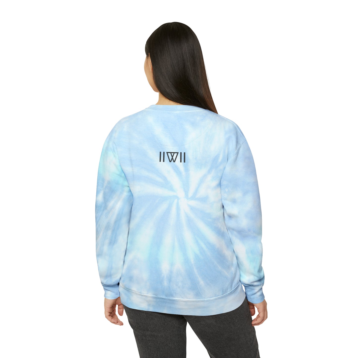 Sweatshirt Jumper Pullover - IIWII logo - Unisex Tie-Dye Sweatshirt