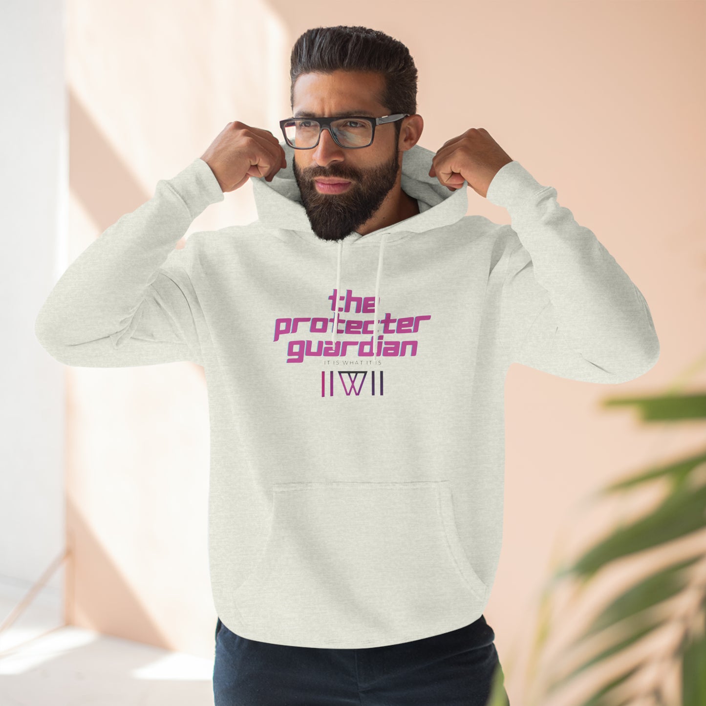 Hoody "Inter-dimensional, crumble bunnies" This is The Protector Guardian,  Unisex Premium Pullover Hoodie