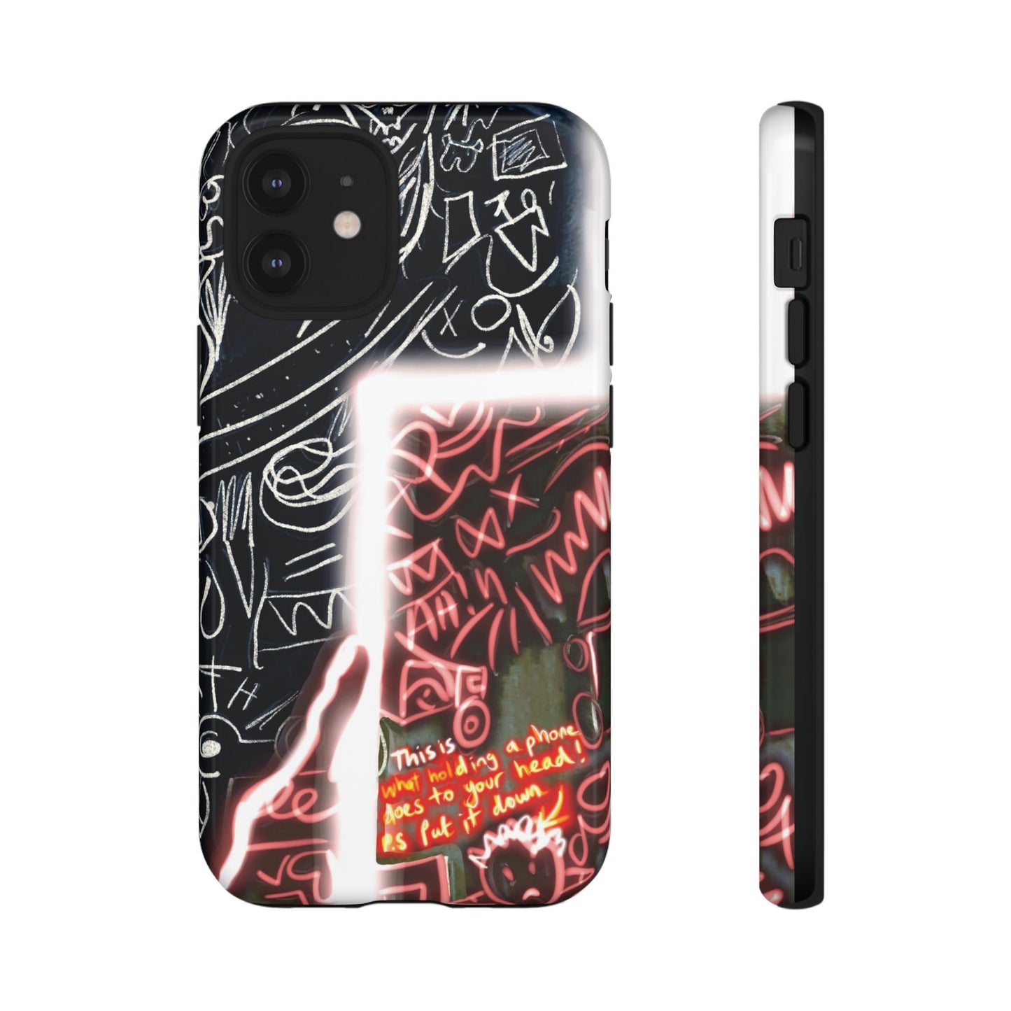 Artistic Phone Case - Unique Design with Quote
