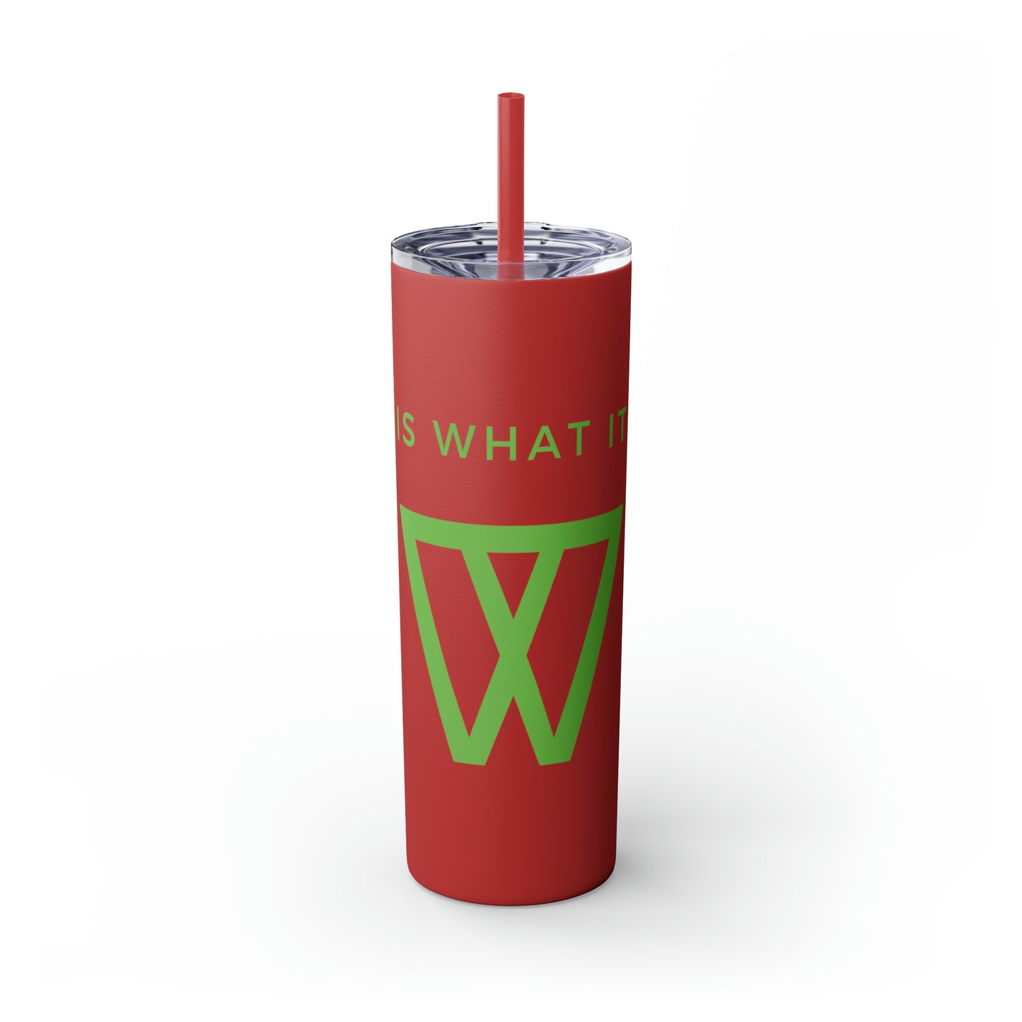 Water Bottle Flask Tumbler - IIWII Skinny Tumbler with Straw, 20oz