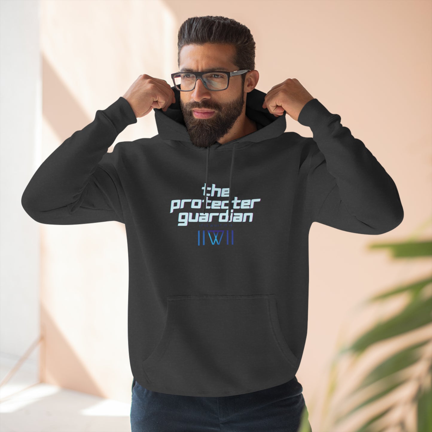 Hoody "Inter-dimensional, crumble bunnies" This is The Protector Guardian,  Unisex Premium Pullover Hoodie