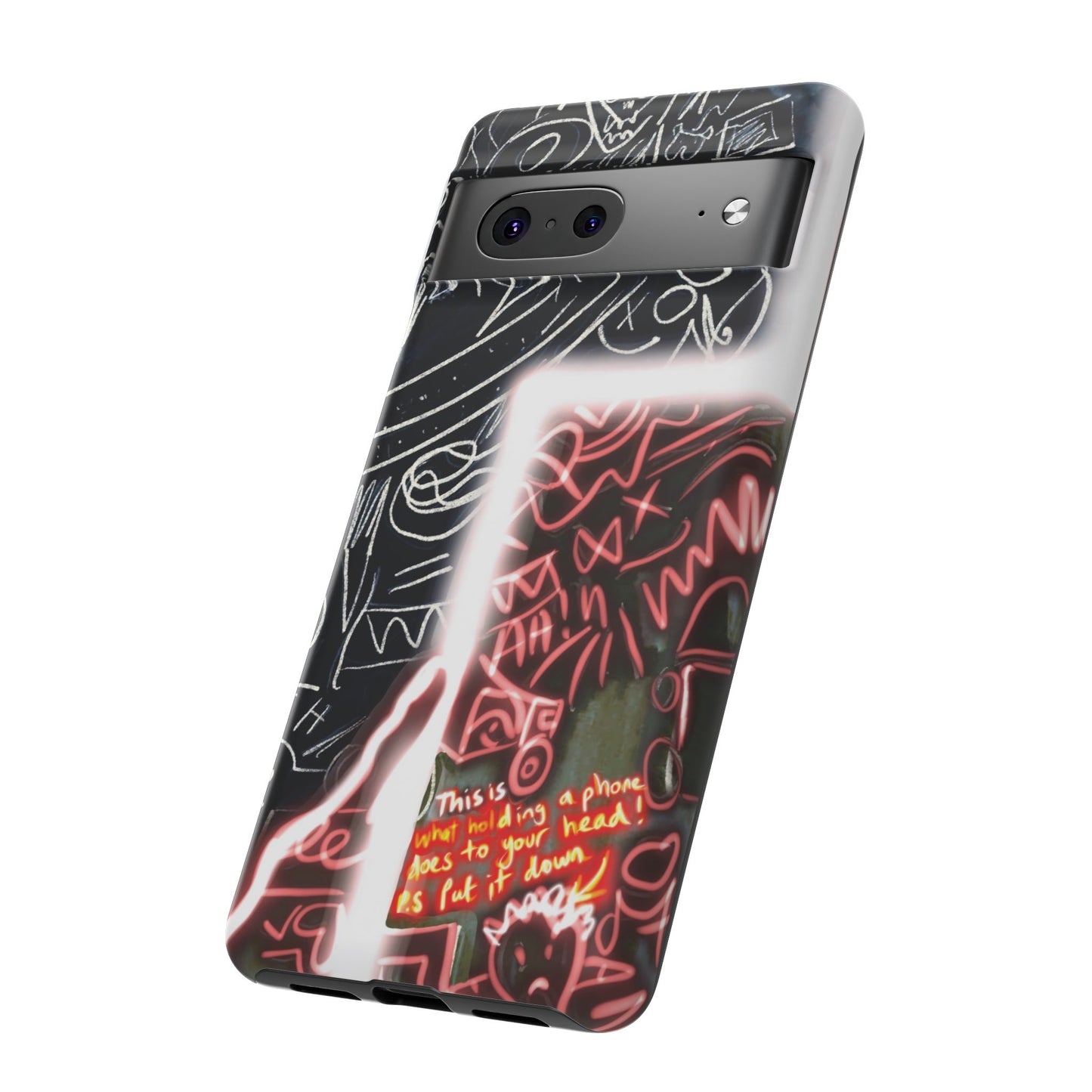 Artistic Phone Case - Unique Design with Quote