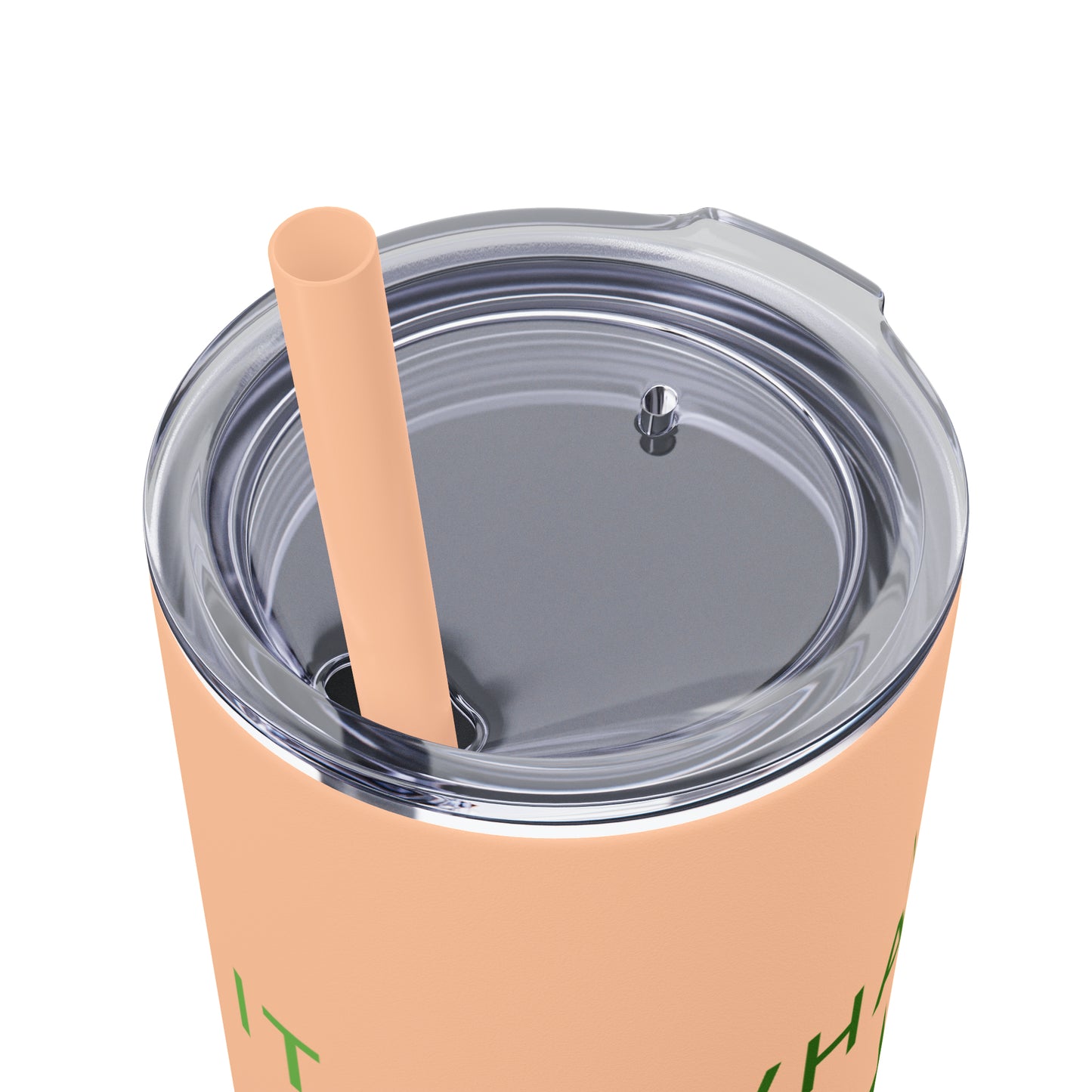 Water Bottle Flask Tumbler - IIWII Skinny Tumbler with Straw, 20oz